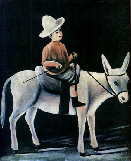 A Little Boy Riding a Donkey, Niko Pirosmani